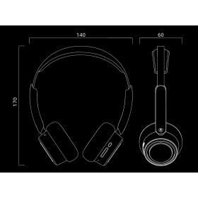 CUFFIA PADIGLIONE MUSE M-271 BO VERSIONE BLUETOOTH: V5.4, ARCHETTO REGOLABILE PER IL MASSIMO COMFORT, AUTONOMIA DI RIPRODUZIONE MUSICALE: 65 ORE COLORE ARANCIONE